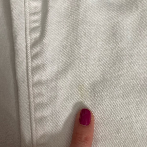 Levi’s 505 Straight Leg Cropped Mid Rise White Jeans Size 29 - Picture 8 of 8